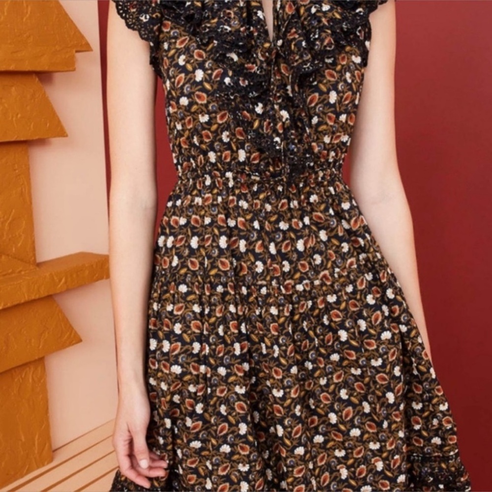 ULLA JOHNSON Yvette Midi Dress Sz 0 - Picture 5 of 6